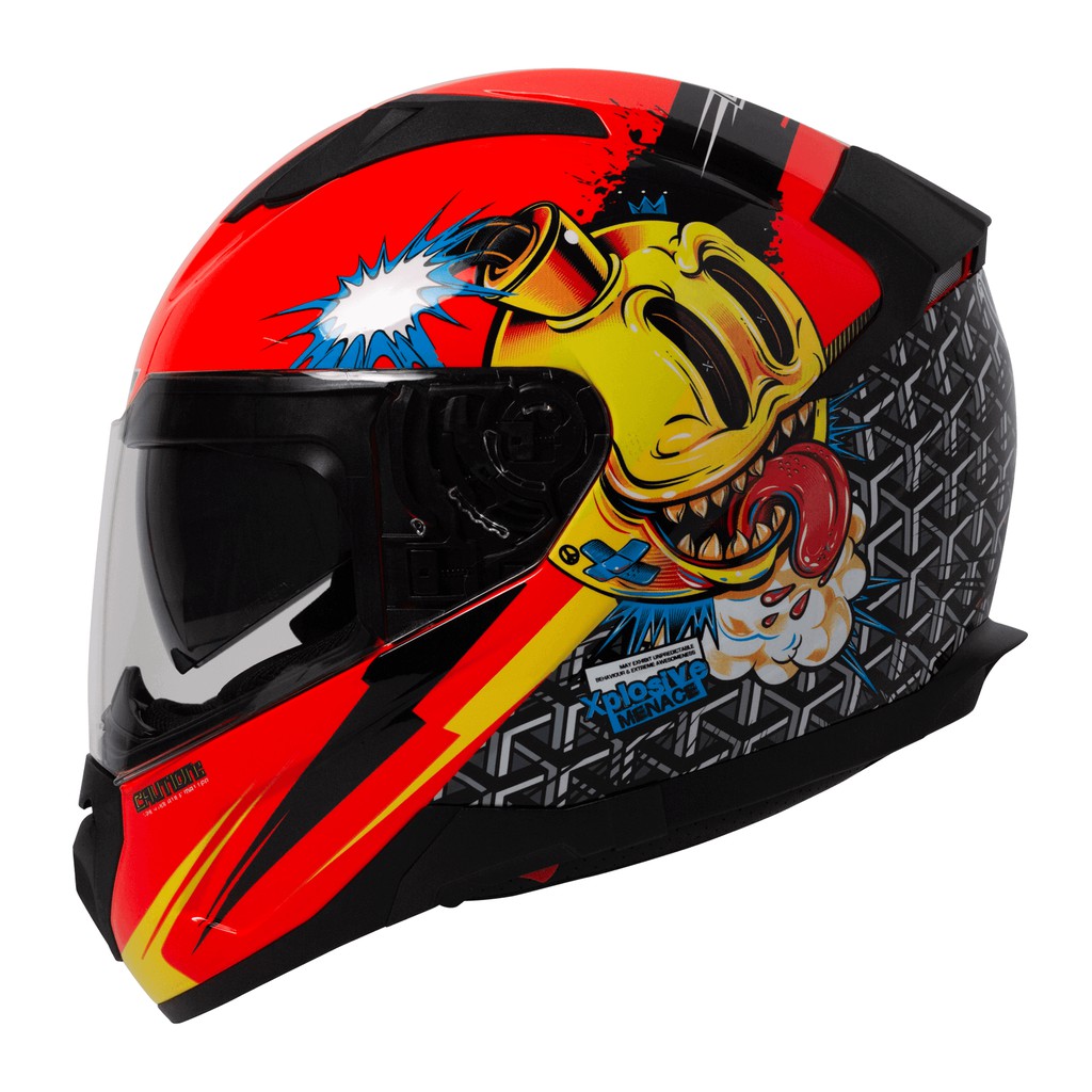 (Full Face Helmet) Gracshaw Grandio G9200 EXPLOSIVE Series Double Visor With Photochromic Visor
