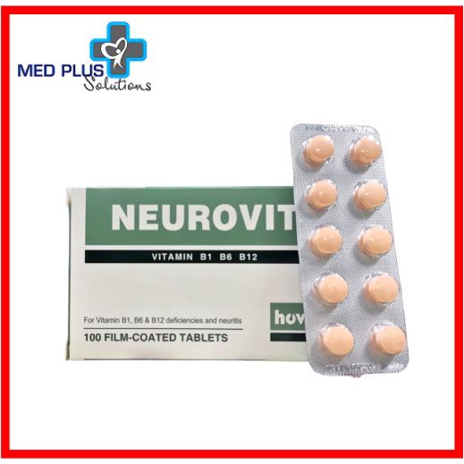 Neurovit Vitamin B1 B6 B12 Tablets 100 S Exp 8 2024 Shopee Malaysia