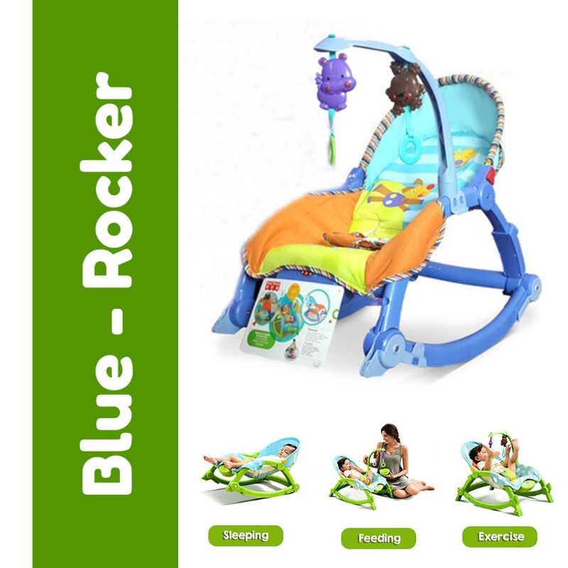 Baby Throne Newborn Baby Rocker Rocking Bouncer Safety Belt Swing Feeding