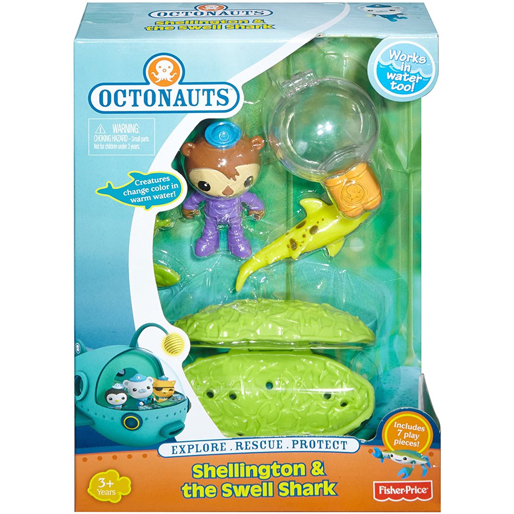 FISHER PRICE OCTONAUTS - SHELLINGTON AND THE SWELL SHARK PLAY SET ...