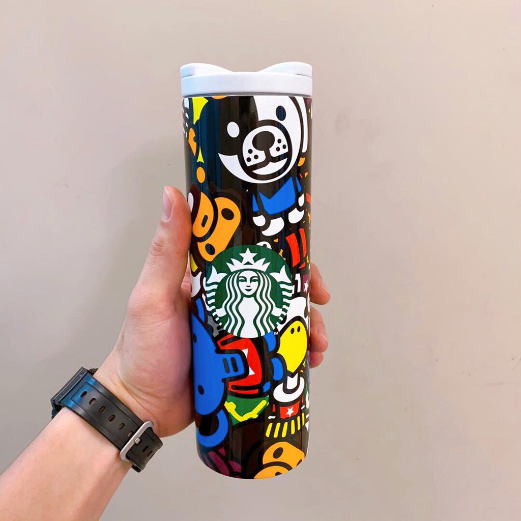 Starbucks 星巴克 x BABY MILO Hong Kong Exclusive Troy Tumbler Ceramic Mug  Bearista Bear Plush Cardholder Lanyard [2] | Shopee Malaysia