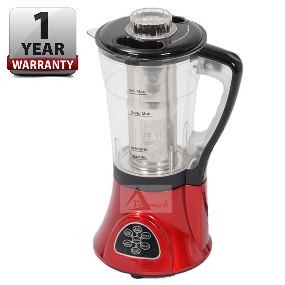 Multifunction Food Processor - Soup Maker (Red) | Shopee Malaysia