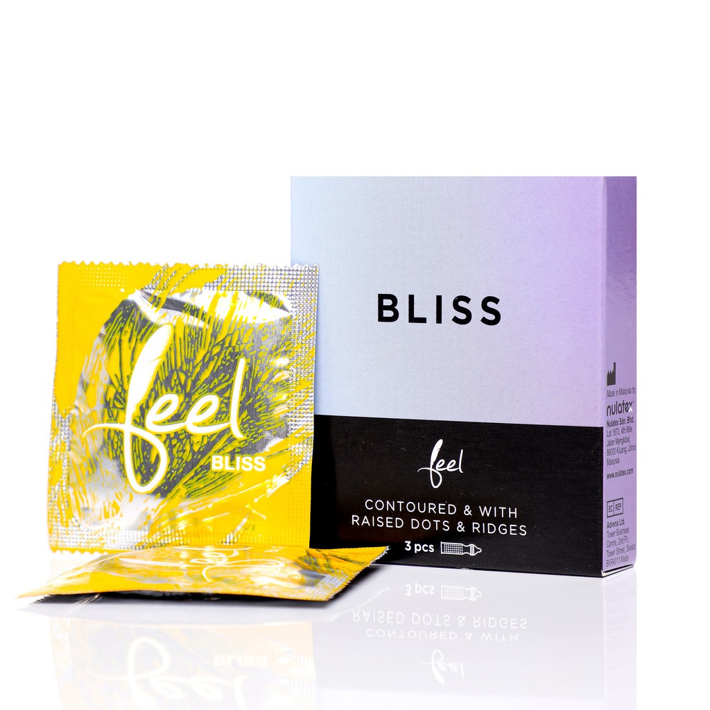 Nulatex Feel Bliss Contoured & With Raised Dots & Ridges Condoms (3 Pcs ...