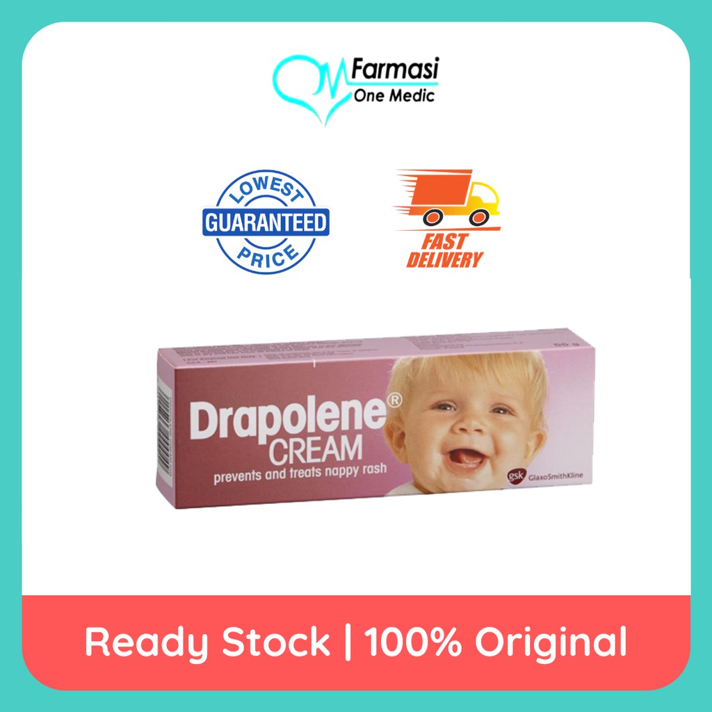 Nappy Rash Treatment Cream/ Ointment (55g) Metanium, Drapolene Shopee
