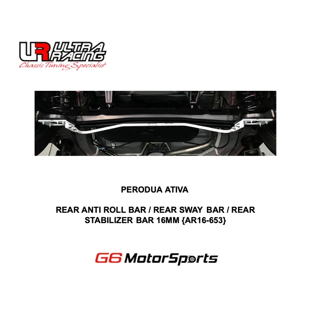 PERODUA ATIVA - ULTRA RACING SAFETY BAR : REAR ANTI ROLL BAR / REAR ...