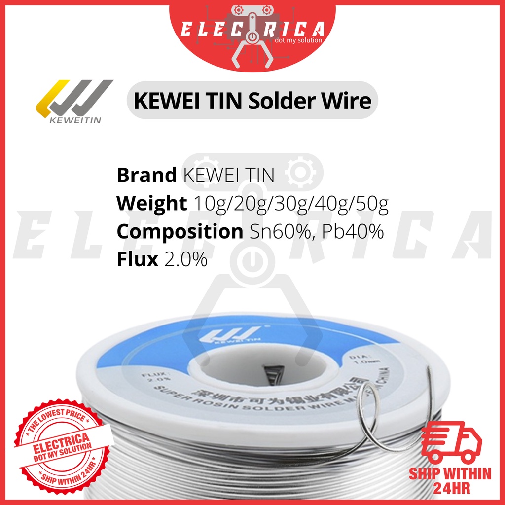 2 flux rosin core solder wire low melting for soldering iron 10g 20g
