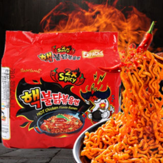 [HALAL]Samyang Hot Chicken 2xSpicy 140Gx5 | Shopee Malaysia