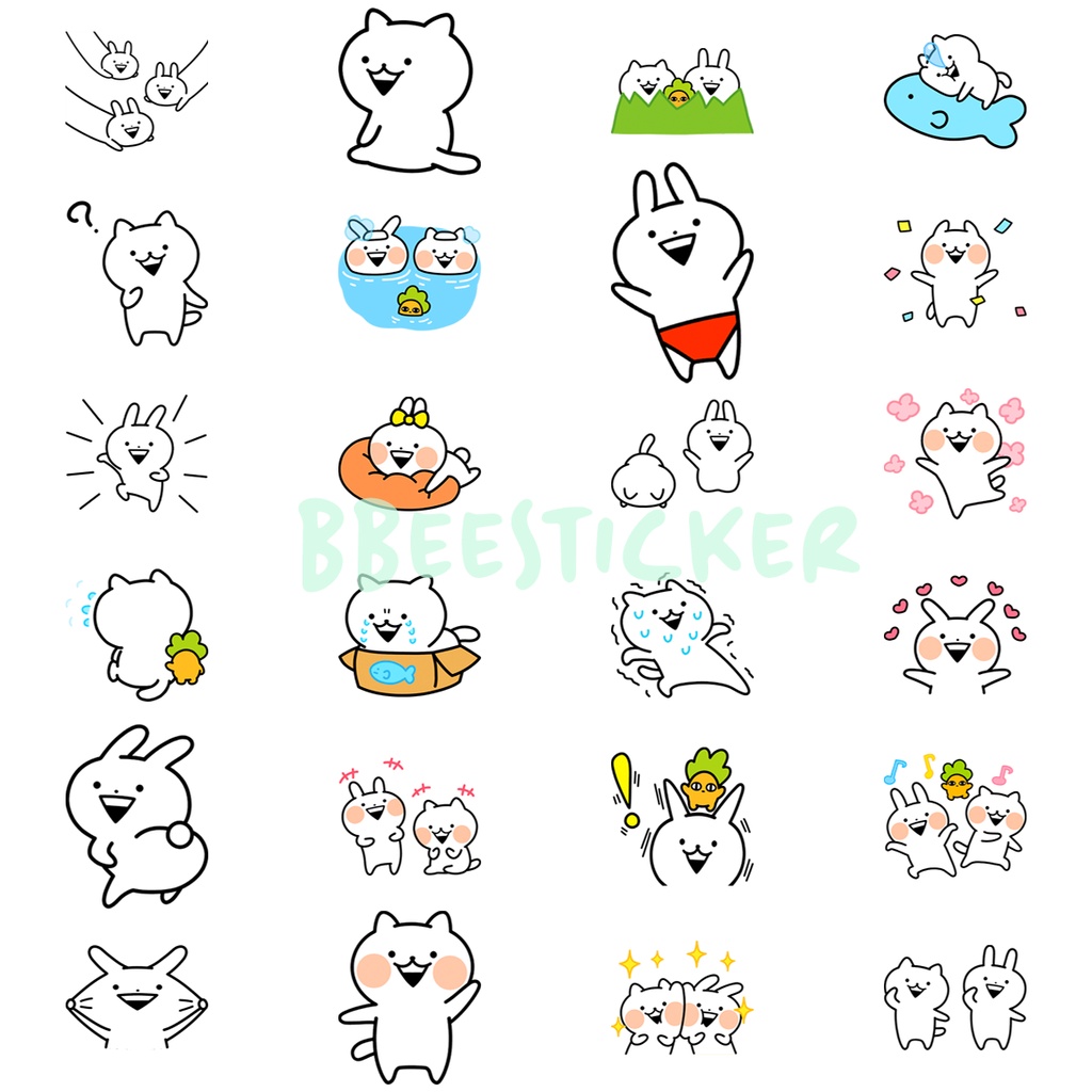 [Sticker] Set Of 20 Usagyuuun Stickers Shopee Malaysia