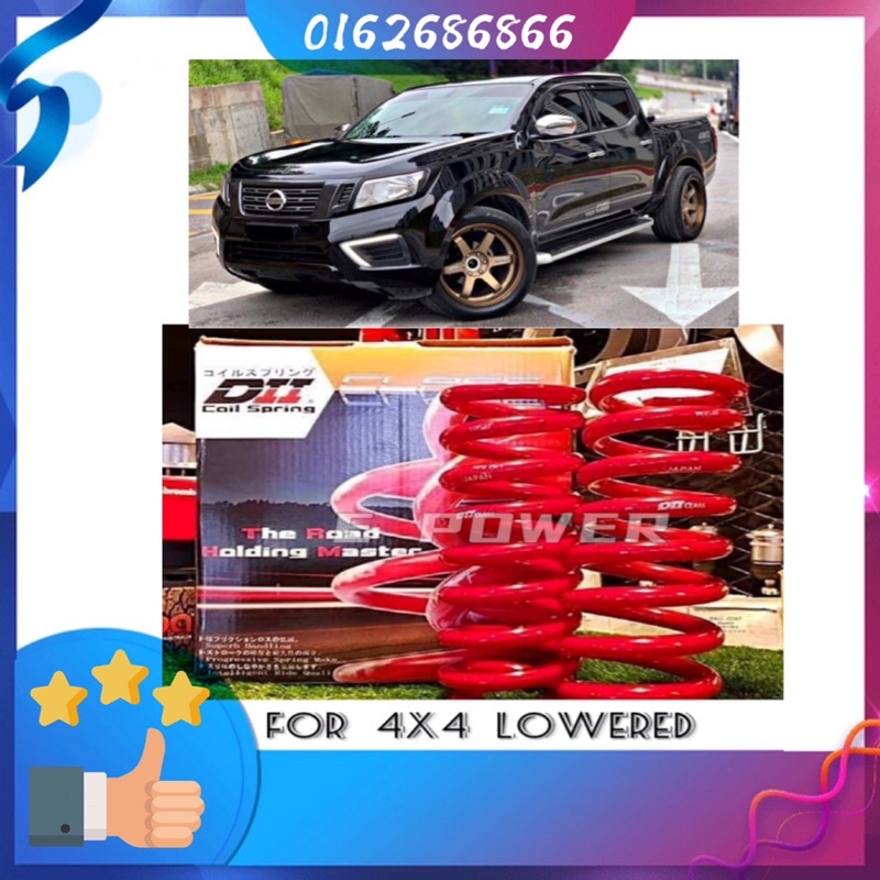 JAPAN D11 4X4 LOWERED COIL SPRING HILUX DMAX RANGER TRITON NAVARA BT50 ...