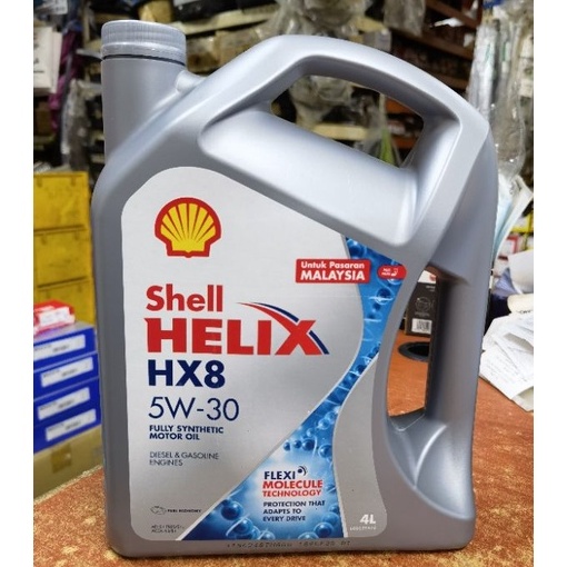 (UNTUK PASARAN MALAYSIA) SHELL HX8 X 5W30 4L FULLY New Packing | Shopee ...