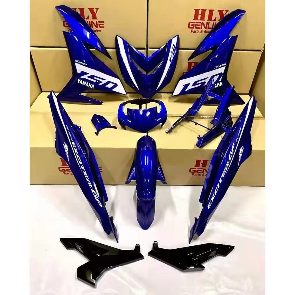 Y Y Zr V V Exciter Gp Blue Body Cover Set Coverset Colour Hly Shopee Malaysia