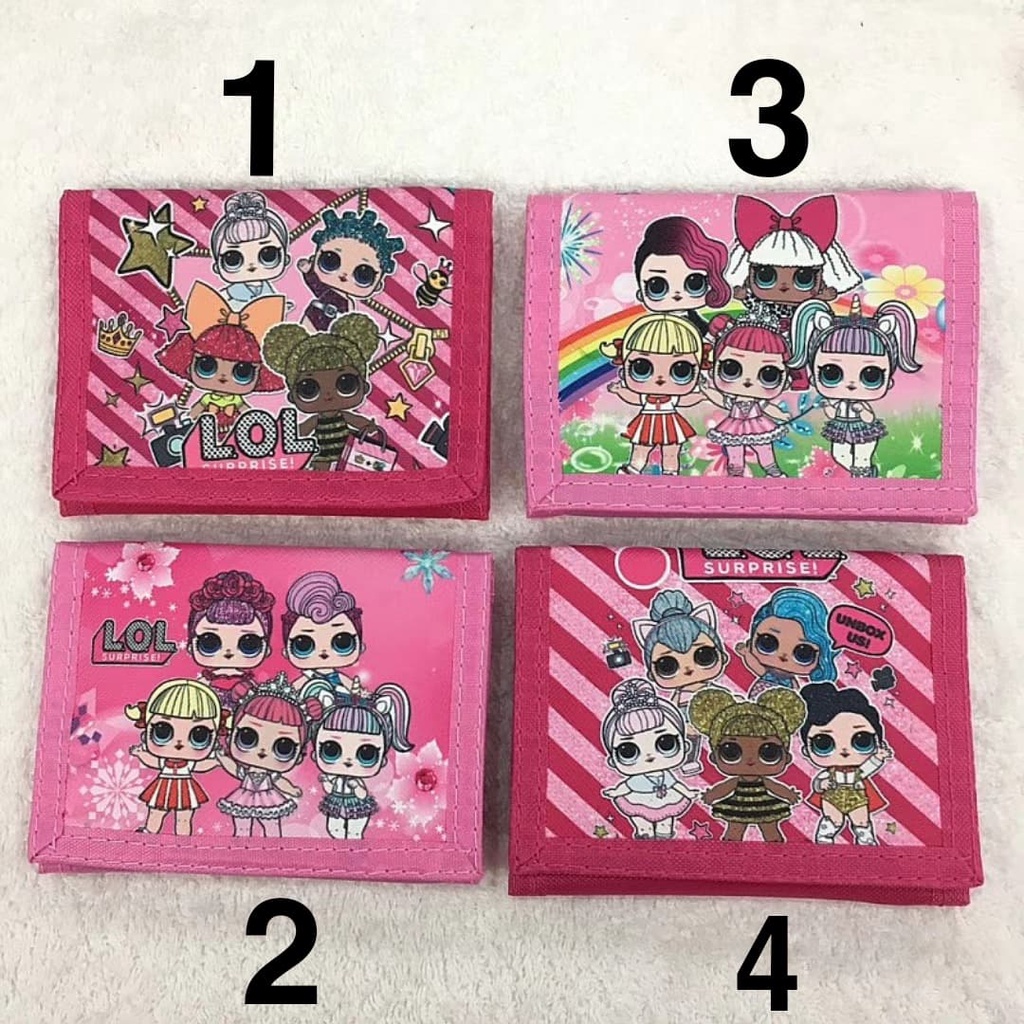 [Ready Stock] Kids Cartoons small wallet Dompet Kanak-kanak Children