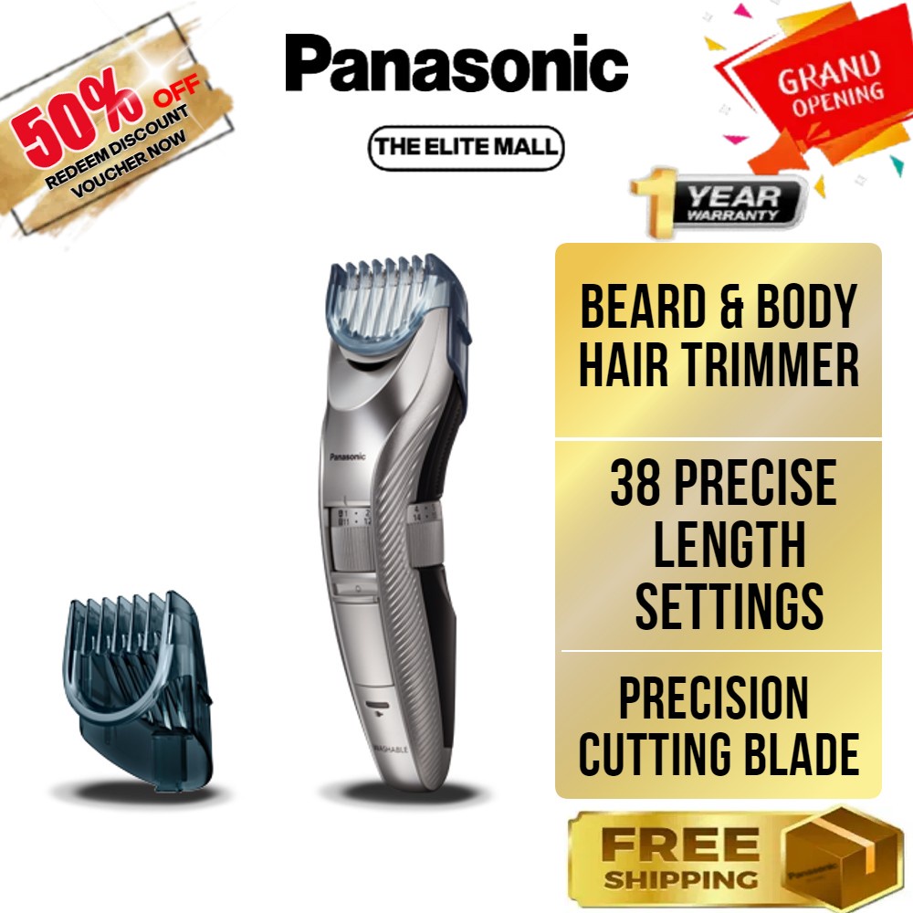PANASONIC ER-GC71 HAIR, BEARD & BODY HAIR TRIMMER ER-GC71-S451 | Shopee ...