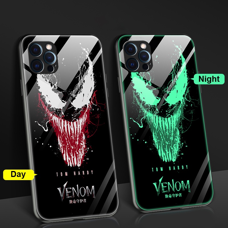 Venom Hard Case iPhone 13 Luminous Tempered Glass Casing iPhone 16