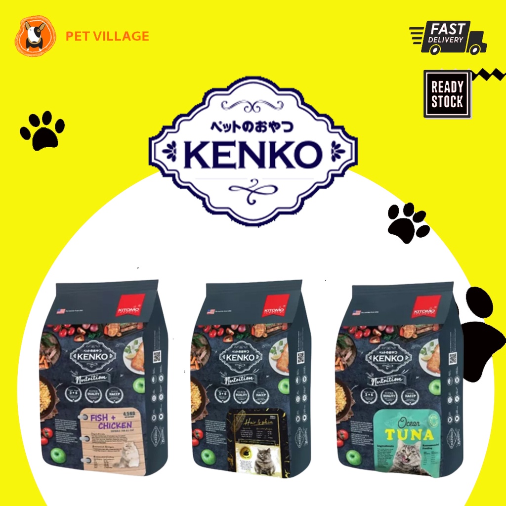 PROMO KENKO Nutrition Adult Cat Food Fish & Chicken/Hair & Skin/Ocean