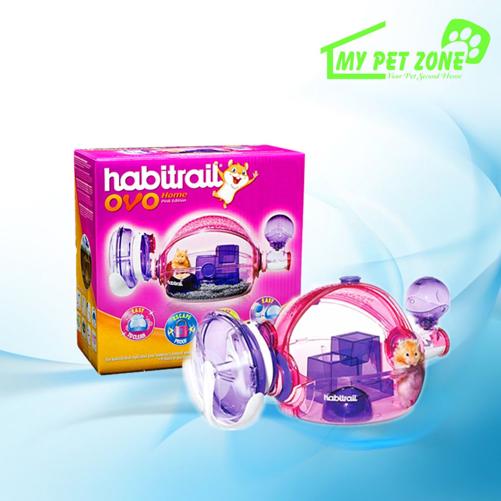 Habitrail Ovo Home Pink Edition Hamster Cage Shopee Malaysia