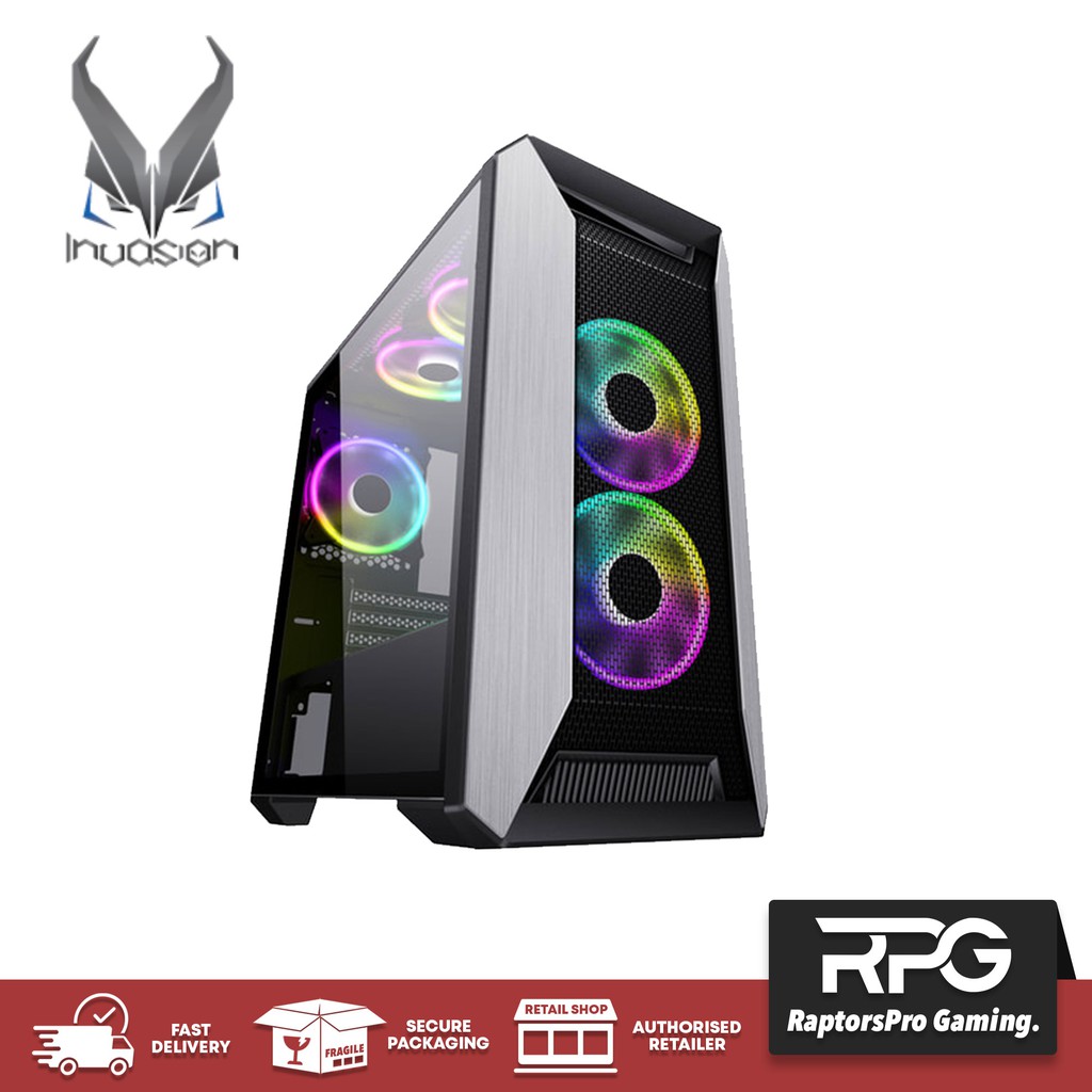 (READY STOCK) INVASION EDGE-M M-ATX GAMING CASE | Shopee Malaysia