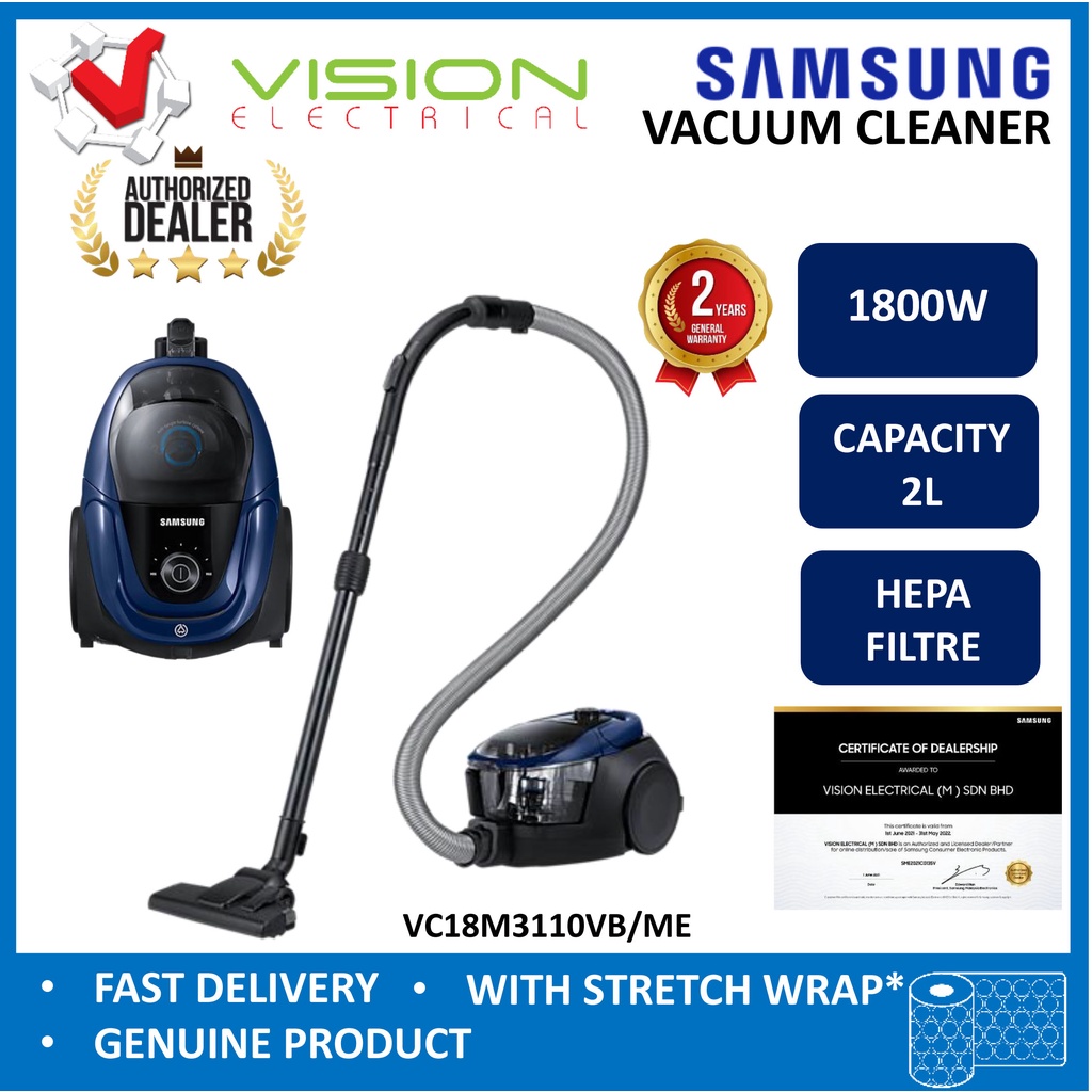 samsung bagless vacuum cleaner 1800w