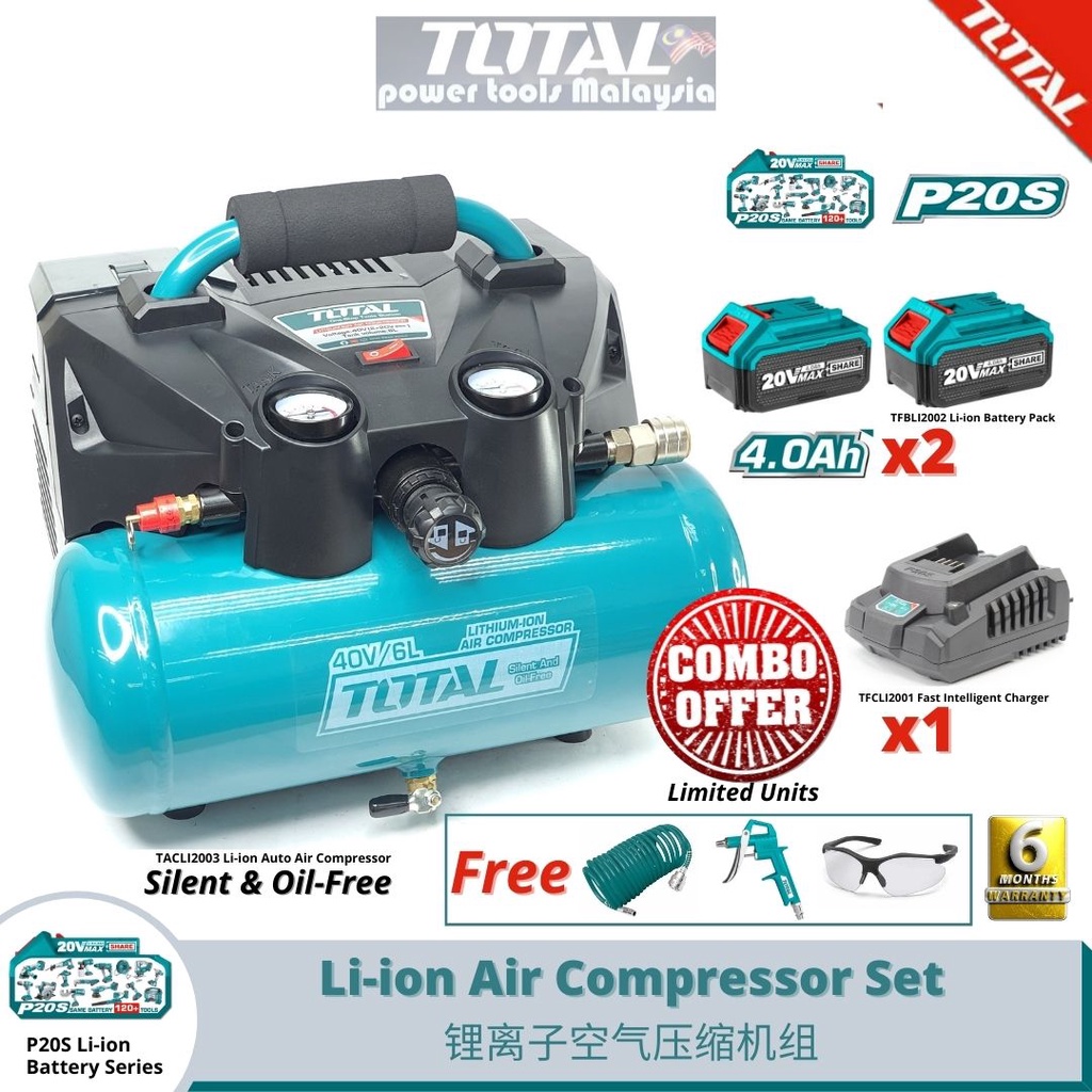 Milwaukee air deals compressor total tools