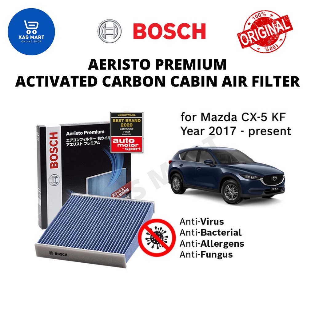 Genuine Bosch Aeristo Premium Activated Carbon Cabin Air Filter 0986AF7012 for Mazda CX5 / CX5