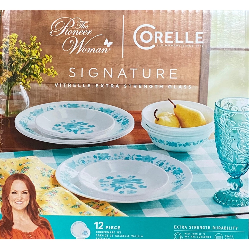 (Special Edition) The Pioneer Woman by Corelle 12-pc collection set ...