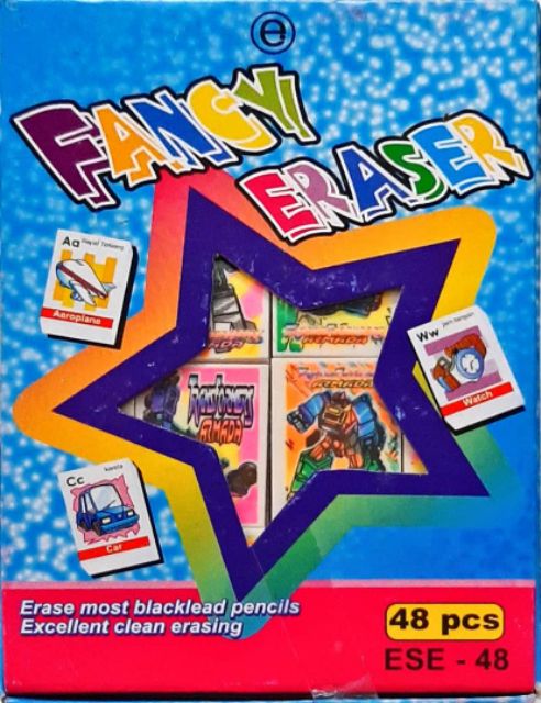 Fancy eraser in box (48's) | Shopee Malaysia