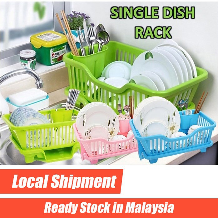 💥MURAH💥 IKEA Style Kitchen Sink Tray Dish Drainer Rack Plate Storage