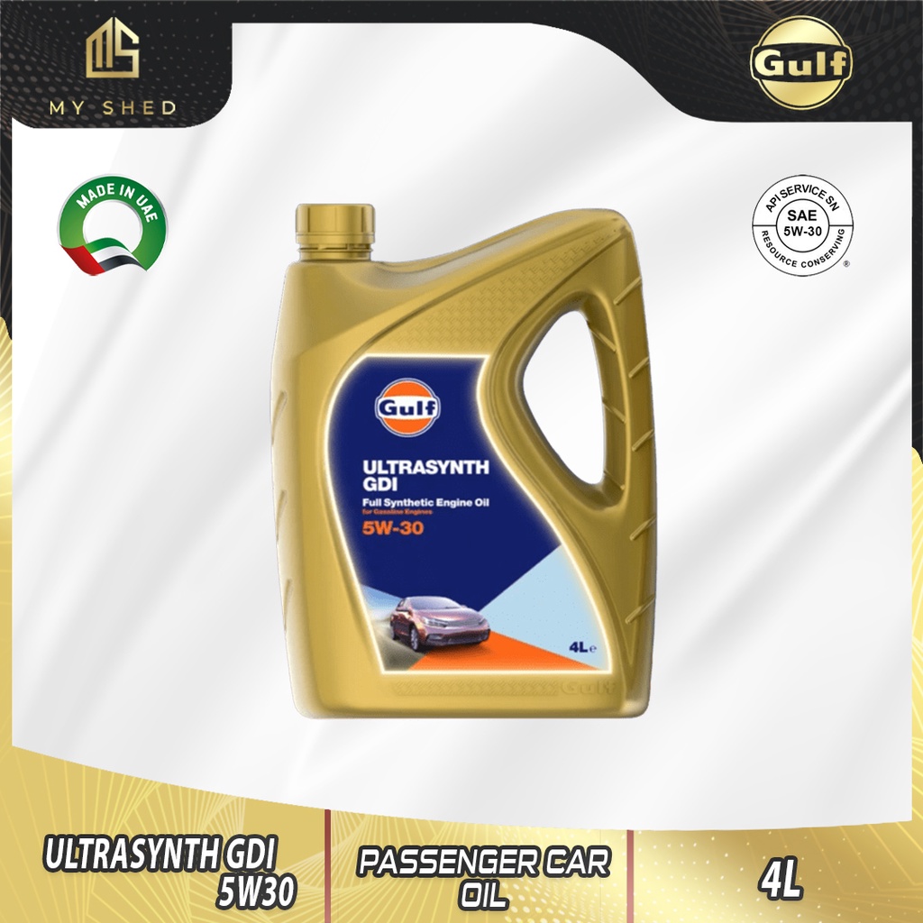 Gulf Ultrasynth Gdi 5w 30 4l Fully Synthetic Car Engine Oil 5w30 Shopee Malaysia 