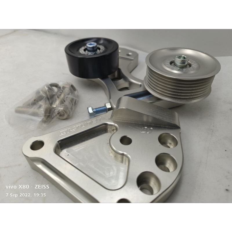 Ktuned Billet side mount pulley kit / power stering delete for K20 k24