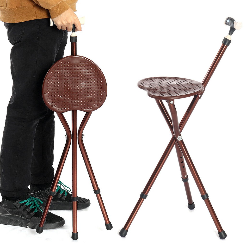 Height adjustable best sale folding stool