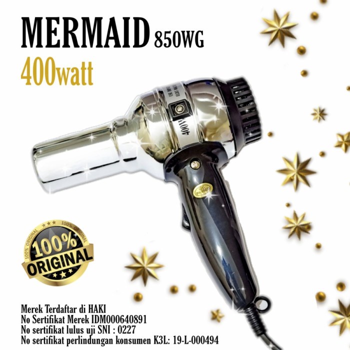 Mermaid 850 WG Hair Dryer (N0Z0) Hair Dryer 600W Hair Dryer SONAR SONAR