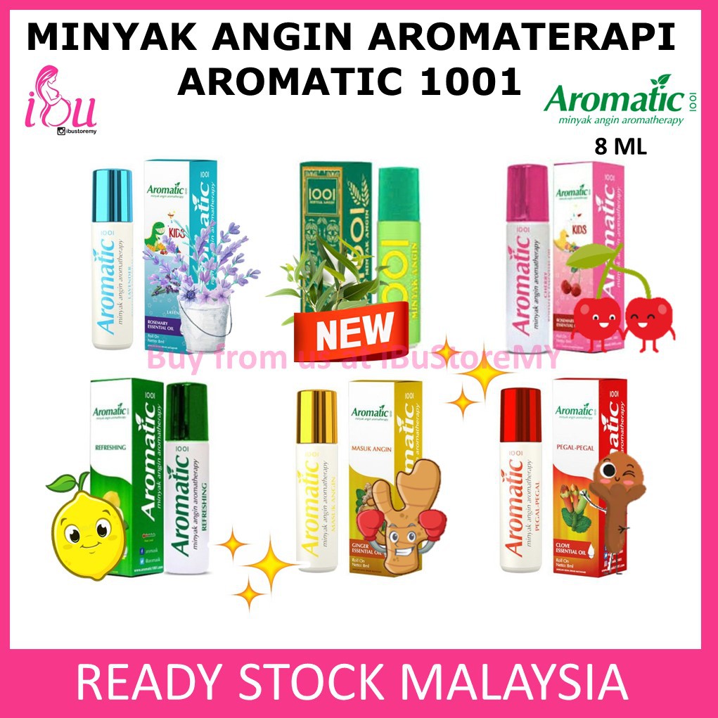 Aromatic 1001 Aromatherapy Oil Minyak Angin Aromaterapi Aromatic 8ml