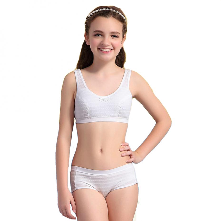 S1041 Tsfit-Land Set Teenage Cotton Underwear For Young Girl