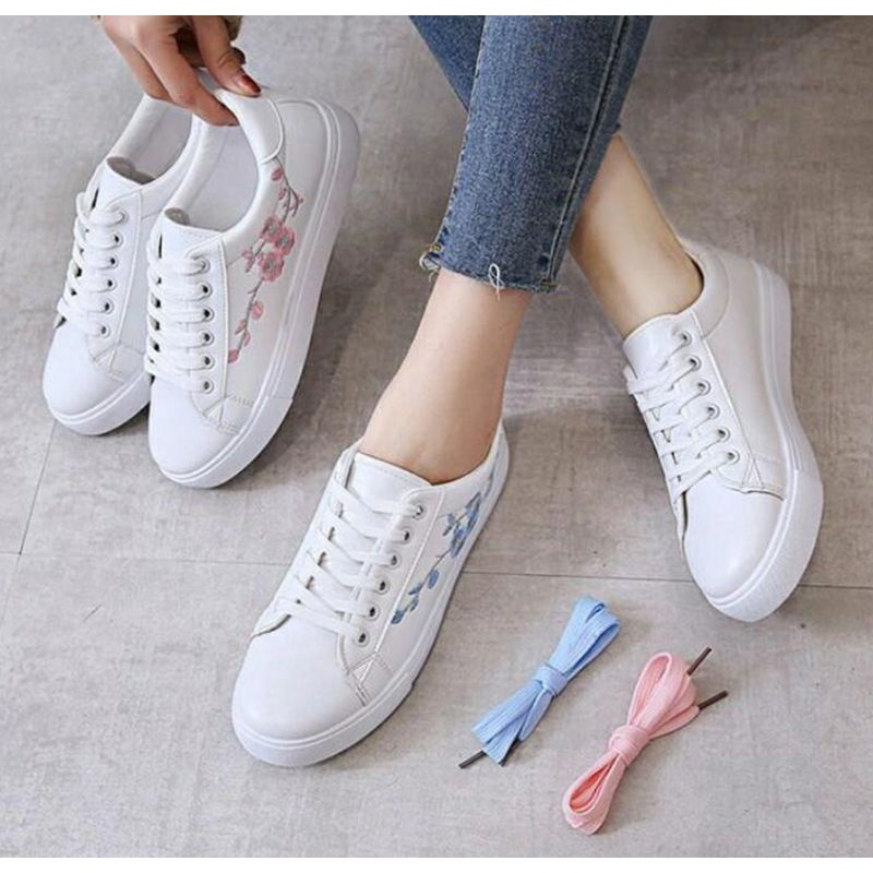 Women's sneakers MFW09-W24 White shoes female female student sports shoes  female ins casual shoes Kasut wanita | Shopee Malaysia