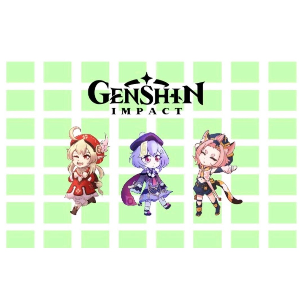 Genshin Impact | Klee, Qiqi, Diona Stickers Matte/ Waterproof Glossy ...