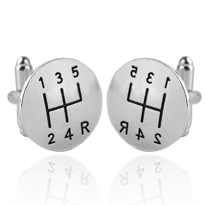 Hot Selling New Cufflinks Car Transmission Creative Cufflinks Fashion