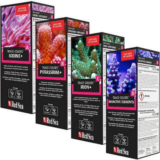 Red Sea Coral Colors ABCD 500ml (Iodine, Potassium, Iron, Bioactive ...