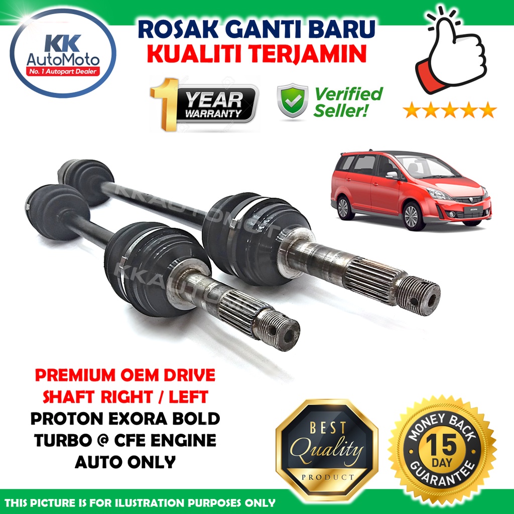 Proton Exora Bold Turbo RC CFE 1.6 Auto ABS 1 Year Warranty Premium OEM