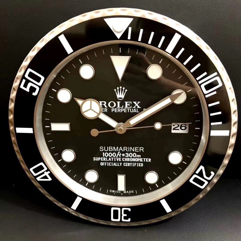 PLUS SIZE Rolex Wall Clock Submariner 32cm Shopee Malaysia