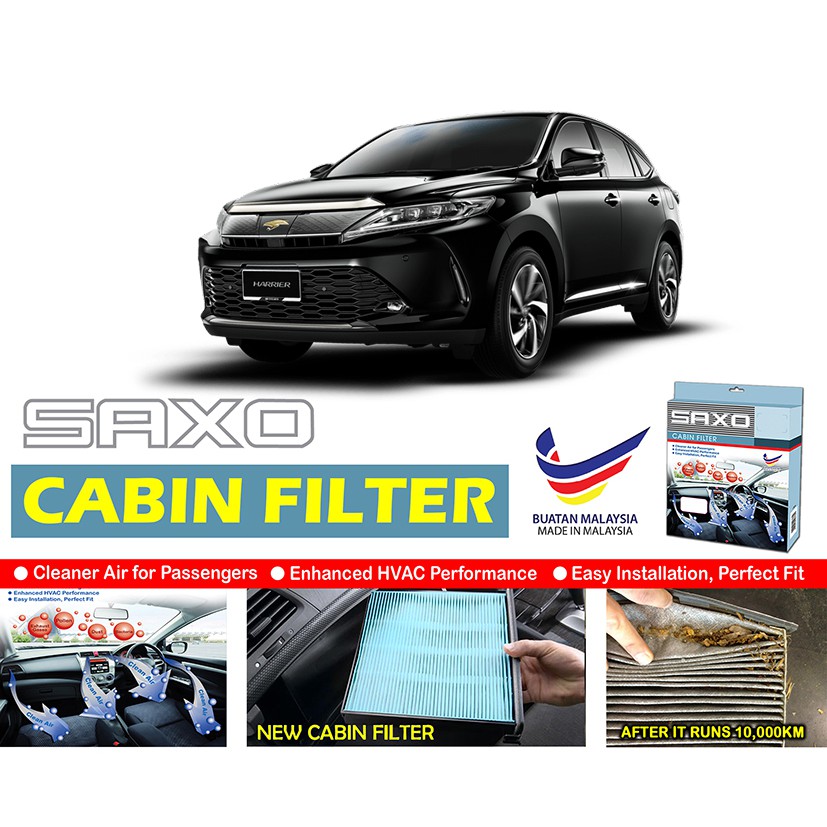 Toyota Harrier 2017 Saxo Cabin Air Cond Aircon Replacement Filter ...