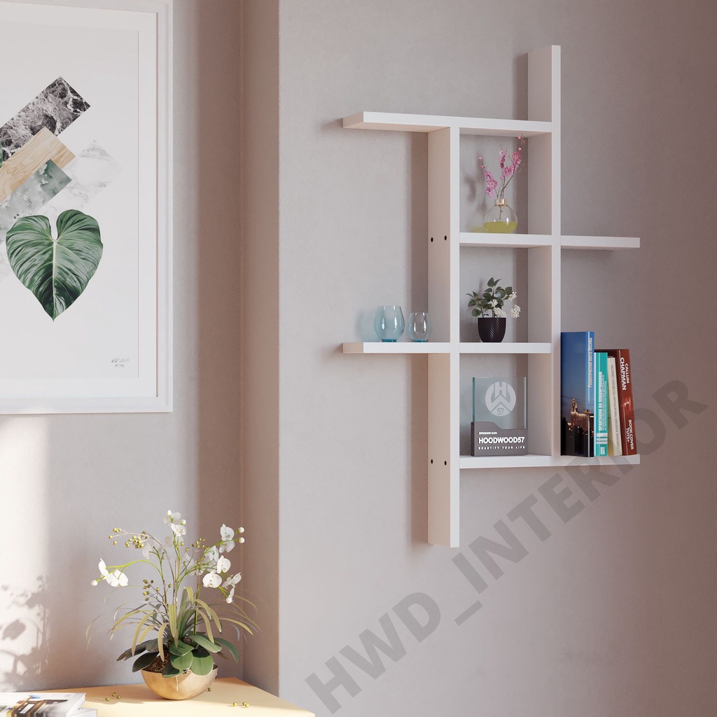 Minimalist Wall Shelf Versatile Wall Shelf Corner Paste Corner Stacking ...