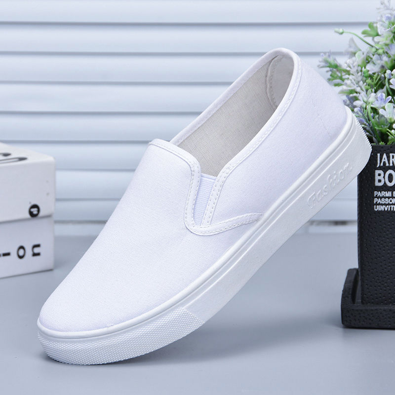 Plus Size 35 44 Kasut Perempuan Women Man Plain White Sport