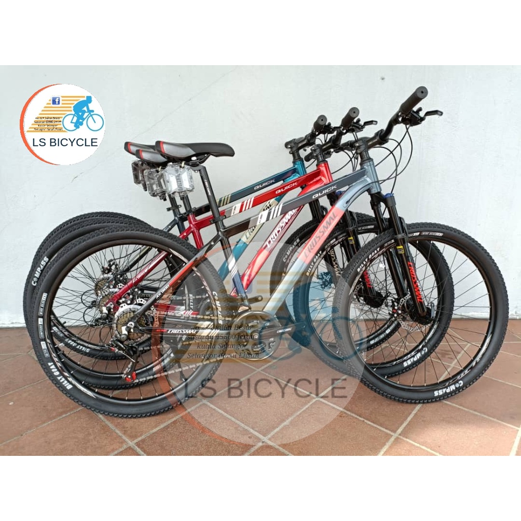 READY STOCK 27.5ER CROSSMAC QUICK AX300 MOUNTAIN BIKE WITH SIMANO 21 SPEED FREE GIFT Shopee Malaysia