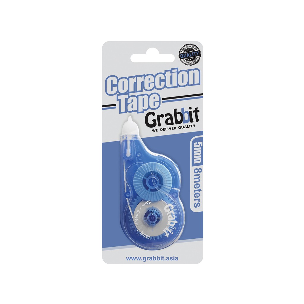 [Clear stock] Grabbit Correction Tape ( 5MM x 6M/ 8M /8.5M) | Shopee ...