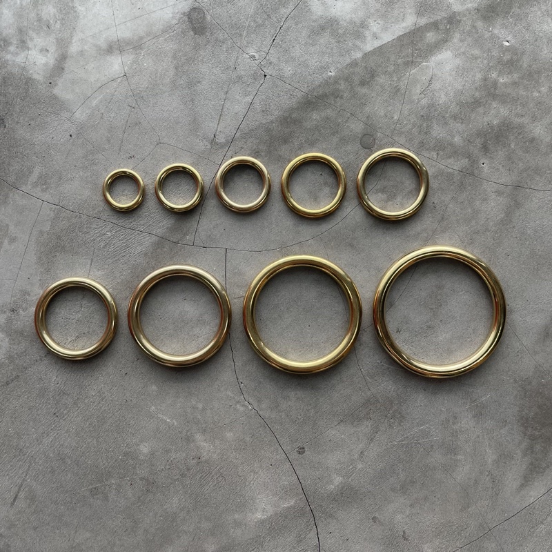 Solid Brass Seamless O-Ring Leather Hardware Accesories | Shopee Malaysia