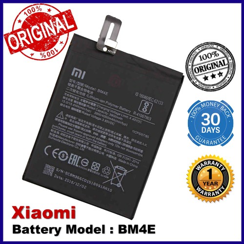 Original Battery Xiaomi Pocophone F1 Poco F1 Battery Bm4e Shopee Malaysia 6236