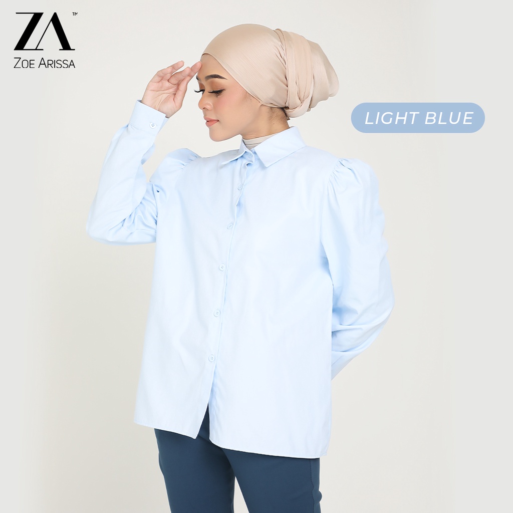 ZOE ARISSA BLOUSE MUSLIMAH WOMEN BLOUSE Baju Puff Kembang Blouse ...