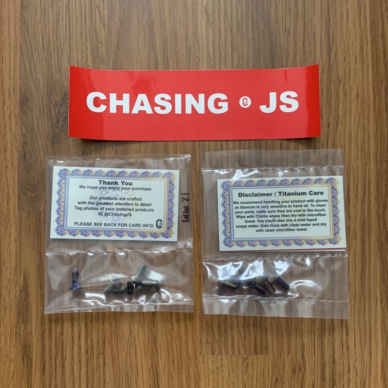 Chasing Js Titanium Steering Screw (Original 🇺🇸) | Shopee Malaysia