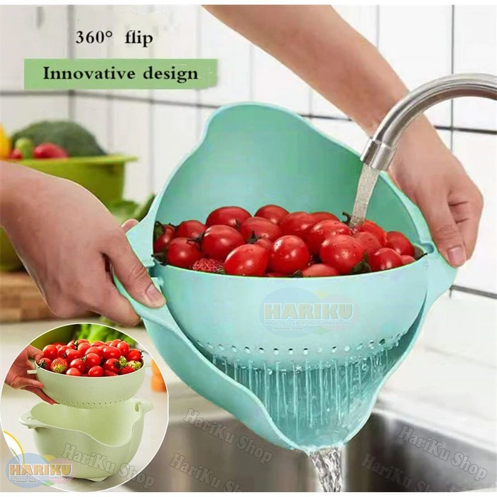 Lt- [500GR] [Basin - Swivel Fruit Strainer] Rice Strainer For Washing ...