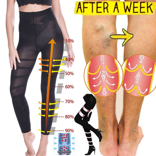 Women Compression Thigh Slimmer Legging Sculpting High Waist Slimming Leg  Shaper